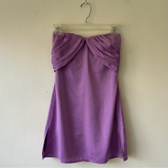PRINCESS POLLY Irena Strapless Mini Dress, Purple US 2 XS NWOT - Picture 7 of 12